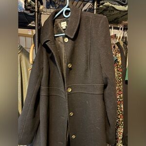 J. Crew Black Pea Coat for Women